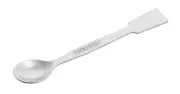 Scoop with Spatula, 5.9" - Stainless Steel, Polished - Eisco Labs