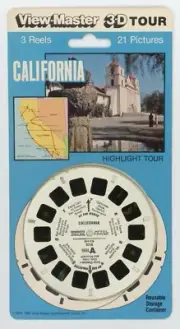 CALIFORNIA State Tour View-Master 3-Reel Packet Sealed Mint New