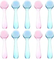 NOLITOY 10pcs Cleaning Face Brush Gel Nail Remover Manicure Tools Nail Scrub Brush Brushes Pedicure Nail Brush Duster Toe Brush for Shower Polisher Clipper Electric Nail Drill Hand Plastic