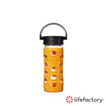 LIFEFACTORY 玻璃水瓶平口350ML-黃色(CLAN-350-YLB)