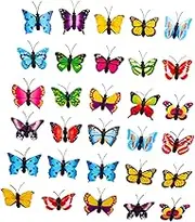 LAPYAPPE 50Pcs Butterfly Shape Pushpins Decorative Thumbtacks for Cork Board Office Desk Accessories Compact Push Pins for Maps and Posters Mixed Styles for Home