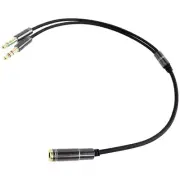 3.5mm Headphone Splitter Adapter for Mic Audio Y Splitter Cable for Microphone