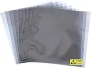 uxcell 10Pcs Anti Static Bags ESD Shielding Bag Flat Open Top Anti Static Bag for Electronic Devices 15x15.7 Inch(380x400mm)