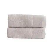 Renee Taylor Cambridge Textured 2 Piece Pumice Stone Bath Sheet Pack