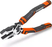 8 Inch Linemans Pliers High-Leverage Linesman Pliers with Side Cutting Design (3