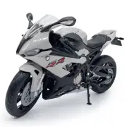 1/12 Scale BMW S1000RR Motorcycle Model Diecast Motorbike Model Boys Toys Gray