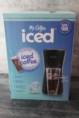 Mr. Coffee Single Serve Iced Coffee Maker Rapid Chill w/ 22 oz Insulated Tumbler