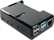 SB Components Raspberry Pi 4 Model B Black Case - Access to All Ports