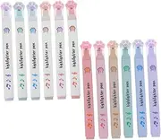 Veemoon 12pcs Kawaii Cat Paws Highlighter Pens Pastel Color Watercolor Markers for Students Classroom and Office Supplies Application and Bright Ink for Highlighting