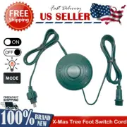 Christmas Tree Power Cord 6Ft Foot Switch Control Raintight 1/2in Male-to-Female
