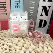 Cute Rabbit Star Clear Headphone Case Compatible with AirPod 3rd Generation