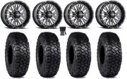 ITP Momentum 15" Wheels Milled 30" Intersect Tires Kawasaki Teryx Mule
