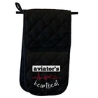 Aviators Heartbeat Aviation Novelty Mitt Kitchen Glove Mitts Double Oven Gloves