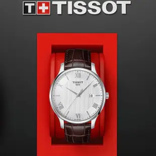 【TISSOT 天梭 官方授權】Tradition 系列 古典時尚腕錶 母親節(T0636101603800)