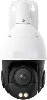 4K 8MP Dome PoE Security Camera 5X 3D Optical Zoom Pan & Tilt Auto Tracking Smart Detection 8MP Outdoor IP Camera(16X Zoom Add 256GB)