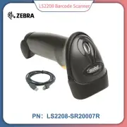 New Symbol Zebra LS2208 1D Corded Barcode Scanner with USB Cable LS2208-SR20007R