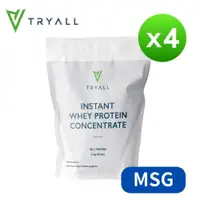 在飛比找PChome24h購物優惠-TRYALL 無添加濃縮乳清蛋白 (MSG分裝) (1kg/