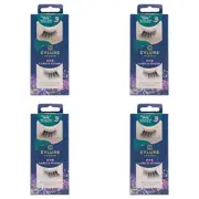 4x Eylure London Lash & Stash Vegan Faux Mink Date Night Lashes False Eyelash