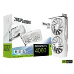 【ZOTAC 索泰】GAMING GEFORCE RTX 4060 8GB TWIN EDGE OC WHITE EDITION 顯示卡