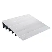 Door Threshold Ramp, 6" Rise, 800 lbs Load Capacity, Door Ramp for Wheelchairs, Aluminum Threshold Ramp for Doorways, Adjustable Modular Threshold Ramp for Wheelchairs, Scooters, Power