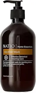 Natio Australia Home Essentials Eco Dish Wash 500 ml - Botanical Cleaning Care Non-Toxic Dish Soap - Orange, Eucalyptus, Lime, Tangerine & Palmarosa - Sulphate Free, Cruelty Free & Made in Australia