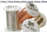 Tarnish Resistant Craft Wire - 3 Colors - 7 Gauges - BeadSmith Jewelry - Crafts