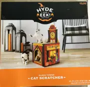 NEW Hyde And Eek! Boutique Clock Tower Cat Scratcher Halloween Theme, Cat Fun!