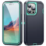Hard PC+Soft TPU Phone Case for iPhone 15 Pro Max Anti-Drop Shockproof Phone Cover