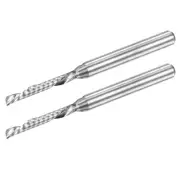 1/8" Shank 2mm x 15mm Carbide 1-Flute Left Hand End Mill CNC Router Bit 2pcs
