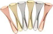 Gatuida 6pcs Face Cream Cosmetic Spoon Facial Cream Spoon Cosmetic Skincare Spatula Reusable Makeup Scoop Makeup Spatula Face Massager Under Massage Stick Zinc Alloy Facial Mask