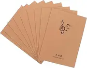 MINAOLULUS 10pcs Guitar Piano Staff Notebook Music Paper Chord Book for Guitarist Creative Music Composition Notebook