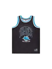 Cronulla Sharks NRL NAR Basketball Singlet Size S- 5XL! S4