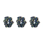 3x AFL Adelaide Crows Scrunchie 10cm Ponytail Women/ Hair Tie/Band Accessory