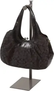 Counter Top Display Purse Stand Costumer Handbag Grey Adjustable 24" - 36"