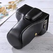 KMLPJPAU for Full Body Camera PU Leather Case Bag for Nikon D3200 / D3300 / D3400 (18-55mm / 18-105mm Lens)(Black) (Color : Black)