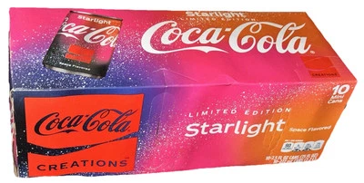 RARE SPACE FLAVORED COCA-COLA Limited Edition Coca-Cola Starlight 7.5oz, 10 Pack