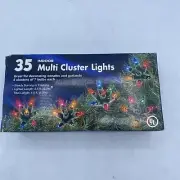 NEW 35 indoor multi cluster lights green wire NIB