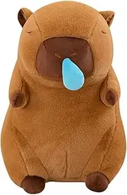 11.81 Inches Capybara Plush Toy, Weighted Stuffed Animal With Cute Snot, Porpoise Soft Doll Pillow