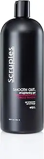 Scruples Smooth Out Hair Straightening Gel - 33.8 Fl Oz - Shine Enhancing & Smoothing Frizz Control Styling Solution for Women and Men with All Hair Types