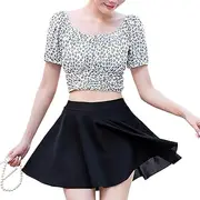 [DAGIN] Women's Two Piece Tankini Swimsuits Modest Tankini Swimsuits Tops and Skirts Swimwear with Tummy Control