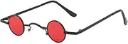 Retro Hip hop Sunglasses Small Frame Round Street Shot Mini Glasses Trendy Men and Women Funny Sunglasses