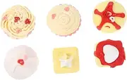 WOONEKY Adorable Cake Shape 6 Pack Natural Spa Bath Salt Safe for Skin for Relaxing and Enjoying a Luxurious Bath