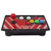 RAC-J500S 6 Buttons Arcade Joystick USB Wired Acrylic NEO GEO MVS Panel For PC