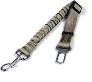 Aerkersun Dog Seat Belt for Car – Adjustable Safety Tether for Dogs, Secure Leash for Large and Small Breeds, Compatible with Car Seat Belt Buckle (Brown)