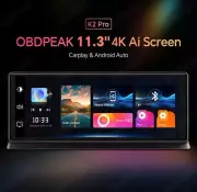OBDPEAK K2 Pro 11.3" Dash & Rear Camera 4K Car DVR Android WIFI GPS