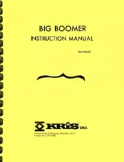 Kris Big Boomer, Mach 3B, and Boomer 3-in-1 combination INSTRUCTION MANUAL