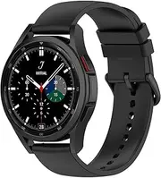 Suoman for Galaxy Watch 4 Silicone Band - Black