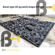 Acoustic Diffuser Panel Geometric Acoustic Diffusion Wall Panels With Foam