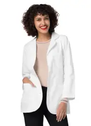 "Adar Women Doctor Nurse Uniform Multiple Pockets Princess Cut Lab Coat - 30"""