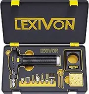 LEXIVON Butane Torch Multi-Function Kit | Premium Self-Igniting Soldering Station with Adjustable Flame | Pro Grade 125-Watt Equivalent (LX-771)